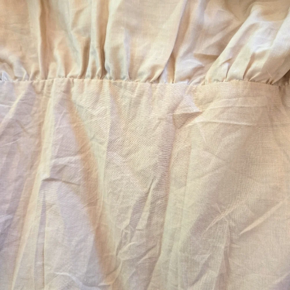 REVOLVE L' Academie Kiyama Maxi Dress Size Large Tan Oat Pockets Linen Blend - Picture 12 of 12